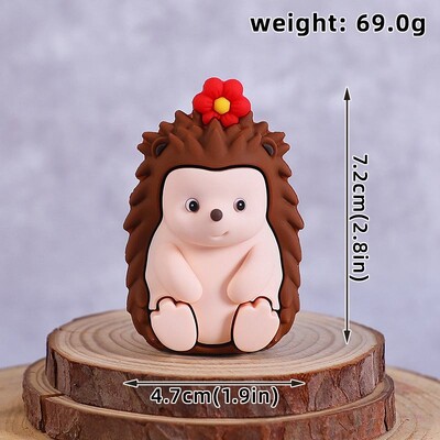 Woodland Cake Topper Hedgehog Squirrel Deer Animal Forest Jungle Party Happy Birthday Party Decor Kid 1st Baby Shower Cake Decor