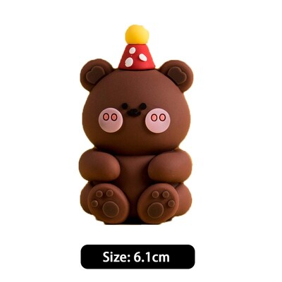 Jungle Animals Cake Toppers Wild One Woodland Animal Lion Elephant Giraffe Safari Διακοσμήσεις για πάρτι γενεθλίων Μωρό