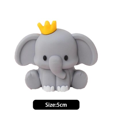 Jungle Animals Cake Toppers Wild One Woodland Animal Lion Elephant Giraffe Safari Διακοσμήσεις για πάρτι γενεθλίων Μωρό