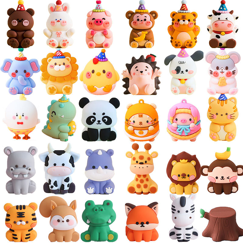 Džungļu dzīvnieki kūku pildītāji Savvaļas viens meža dzīvnieks lauva zilonis žirafe safari kūku rotājumi dzimšanas dienas ballīšu piederumi mazuļiem