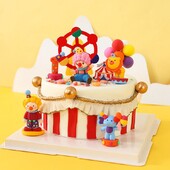 Cirkuszi bohóc torta topper elefánt oroszlán Cirkusz bohóc születésnapi parti dekoráció 1. születésnapi babaváró gyerekeknek ajándékok tortadíszek