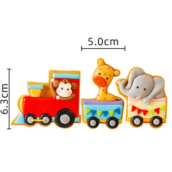 Circus Clown Cake Topper Elephant Lion Circus Clown Διακόσμηση πάρτι γενεθλίων 1ων γενεθλίων Baby Shower Δώρα για παιδιά Διακοσμήσεις τούρτας