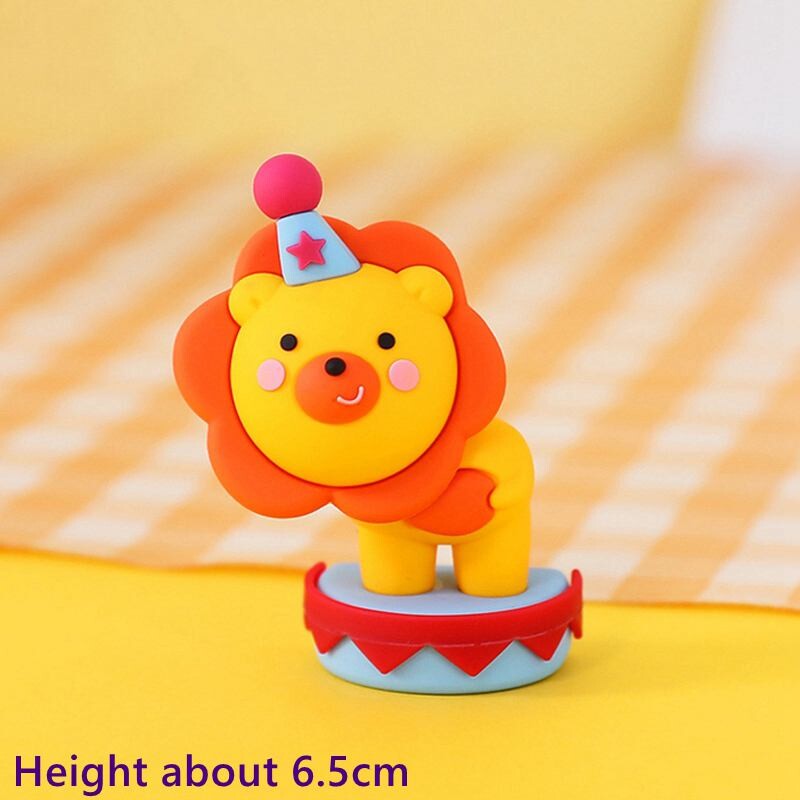 Cirka klauns kūkas virsotne zilonis lauva cirka klauns dzimšanas dienas ballītes dekors 1. dzimšanas dienas bērnu duša bērniem dāvanas kūkas dekorācijas