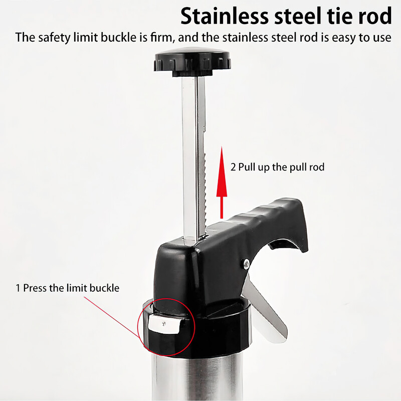 Sausainių presas, nerūdijančio plieno kremas, dekoravimo sausainių pistoletas, antgalis, forma „pasidaryk pats“ konditerijos ekstruderis Įvairių formų virtuvės kepimo įrankiai