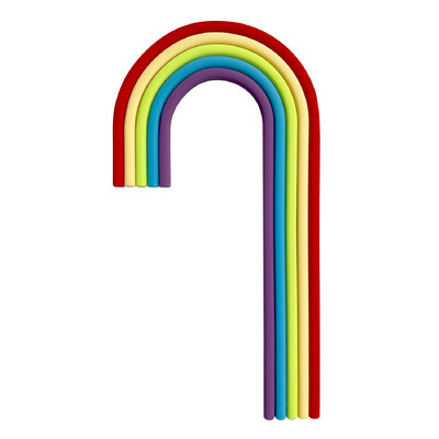 Πολύχρωμα Rainbow Cake Toppers Διακοσμήσεις τούρτας για γενέθλια Baby Shower Επετειακό πάρτι γάμου