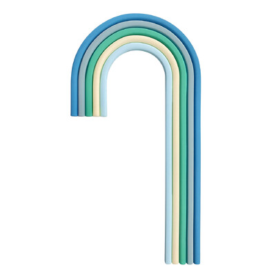 Πολύχρωμα Rainbow Cake Toppers Διακοσμήσεις τούρτας για γενέθλια Baby Shower Επετειακό πάρτι γάμου