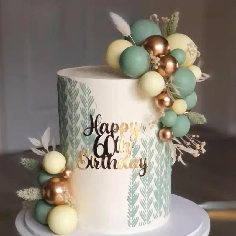 1Szett Jungle Születésnapi Torta Topper Golyók Arany Pálmalevelek Legyezőgolyók Tortadísz Safari Wild One Baby Shower Születésnapi Partyhoz