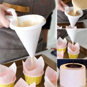 Állítható kézi sütőtölcsér eszközök Krémtészta Csokoládé Folyékony adagoló Tésztaforma Sütemény Cupcake Palacsintasütő eszközök