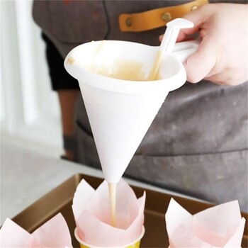 Χωνί κρέμας παγωμένου κουρκούτις χειρός Cupcake Frosting Funnel with Cream Icing Cake Σοκολάτα Dispenser Εργαλείο ψησίματος