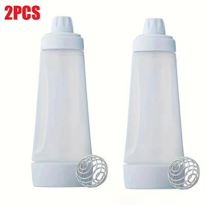 1000 ml rankinis tešlos dozatorius Rankinis tešlos maišymo buteliukas padažas, išspaustas butelis Kepimo piltuvo maišymo įrankis restorano kepimui