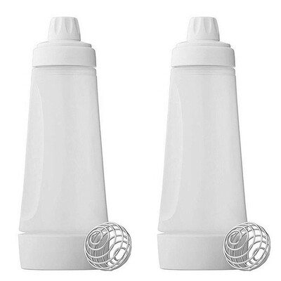 Rankinis alkūninis tešlos maišymo butelis Tešlos dozatorius kremo maišymo dozatorius bandelių maišymo buteliukas su padalomis su maišytuvo rutuliu