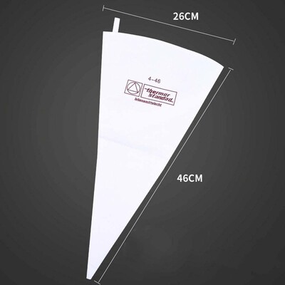 1 vnt. Naujas sutirštintas 35/40/46/50 cm medvilninis audinys suspaudžiamas gėlių maišelis Daugkartinis sausainių kremas suspaudžiamas maišelis tortų kepimo įrankis