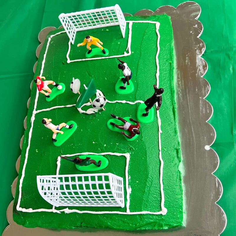 1Szett focimeccs Focitorta-dekoráció Modell Fociparti Boldog születésnapi parti kellékek Gyerekparti dekoráció Kiegészítők
