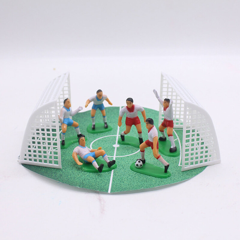 Miniatűr focipálya táj dekoráció torta dekoráció dekoráció csocsó műanyag miniatűr modell