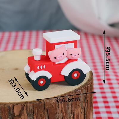 Farm Animals Cake Topper Ρουστίκ Διακόσμηση τούρτας Αρνιά, πόνυ, γουρουνάκια, γκόμενα, θημωνιές για παιδιά Προμήθειες για πάρτι για χαρούμενα γενέθλια