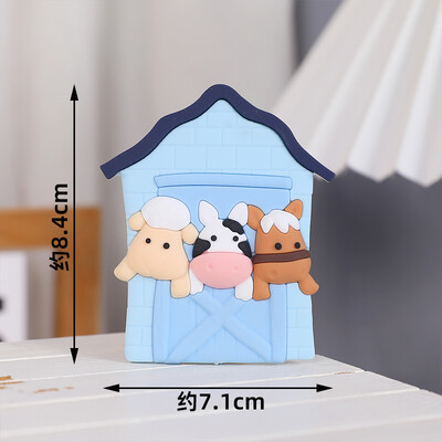 Farm Animals Cake Topper Ρουστίκ Διακόσμηση τούρτας Αρνιά, πόνυ, γουρουνάκια, γκόμενα, θημωνιές για παιδιά Προμήθειες για πάρτι για χαρούμενα γενέθλια