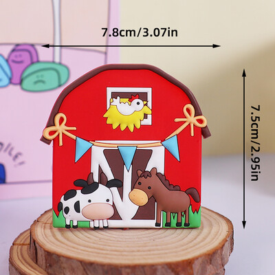 Farm Animals Cake Topper Ρουστίκ Διακόσμηση τούρτας Αρνιά, πόνυ, γουρουνάκια, γκόμενα, θημωνιές για παιδιά Προμήθειες για πάρτι για χαρούμενα γενέθλια