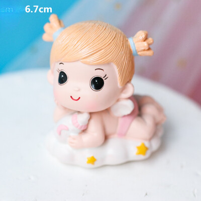 Διακόσμηση τούρτας Reveal του φύλου Μπλε ροζ Baby Boy Girl Toppers Cake Bottle Stroller Happy Birthday Cupcake Topper Baking