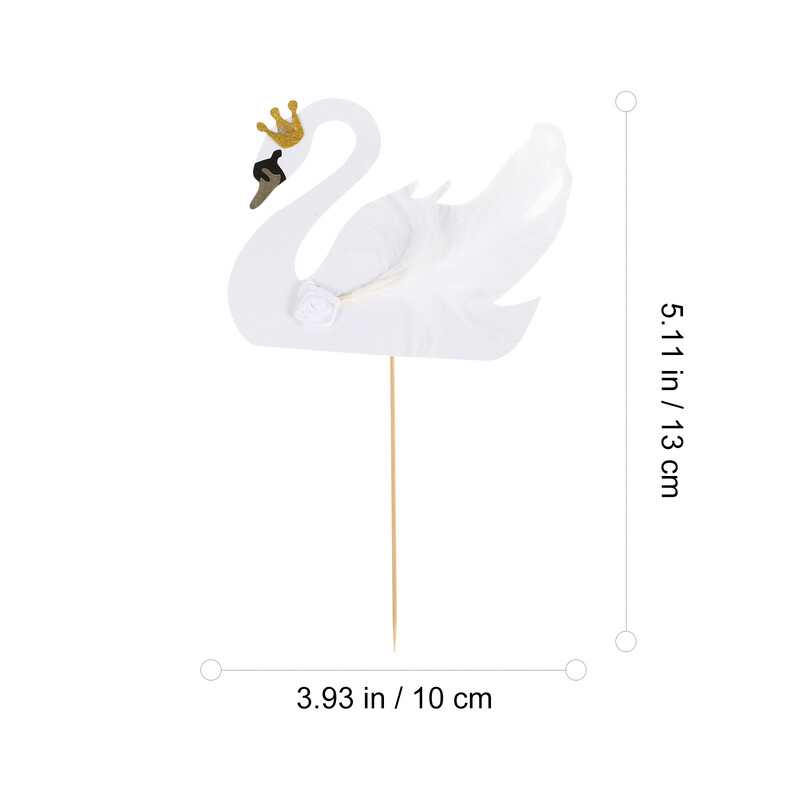 10 db Tortafedő Torták Papírpohárkalap Desszert Bambusz hattyú születésnapi dekorációs cupcake