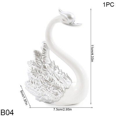 1 τμχ Crown Swan Cake Topper Χρυσό Ασημί φτερό Swan Cupcake Toppers για κορίτσια Χρόνια πολλά Δώρα διακόσμηση τούρτας γάμου