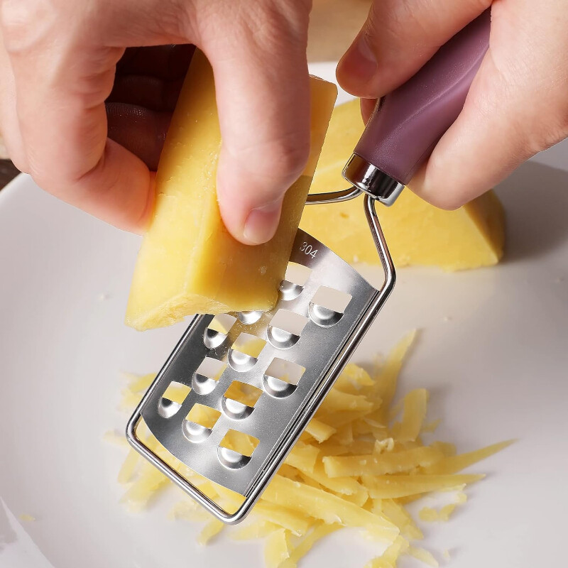 Mini sajtreszelő és citromreszelő 304 rozsdamentes acél reszelő aprító Konyhai eszközök sajt csokoládé fűszerekhez