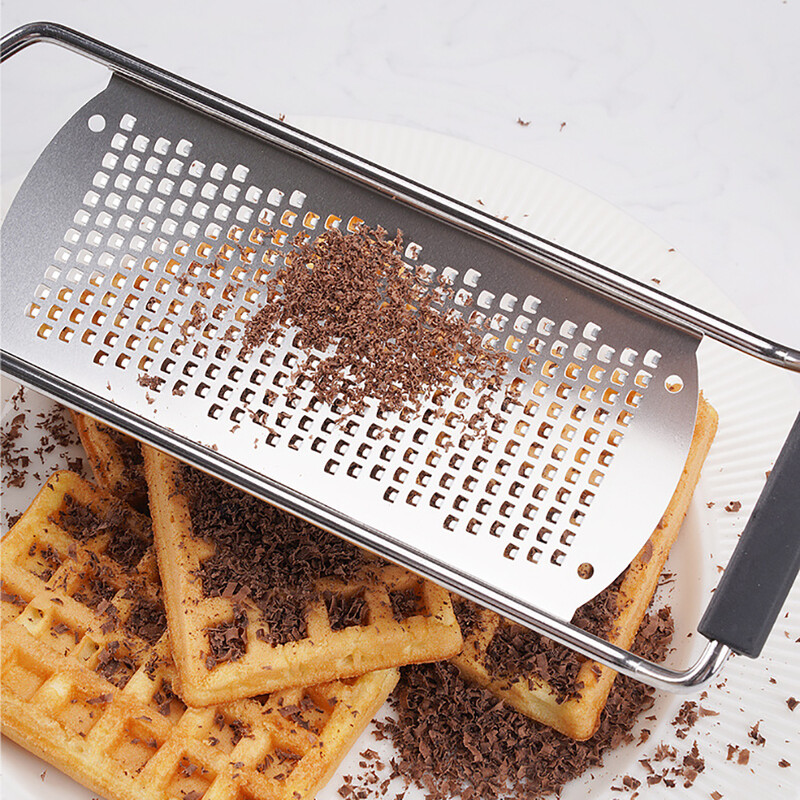 304 rozsdamentes acél sajtborotva kézi citromos fokhagymareszelő hosszú nyelű zöldségszeletelővel Konyhai szerszámmal sajtreszelő