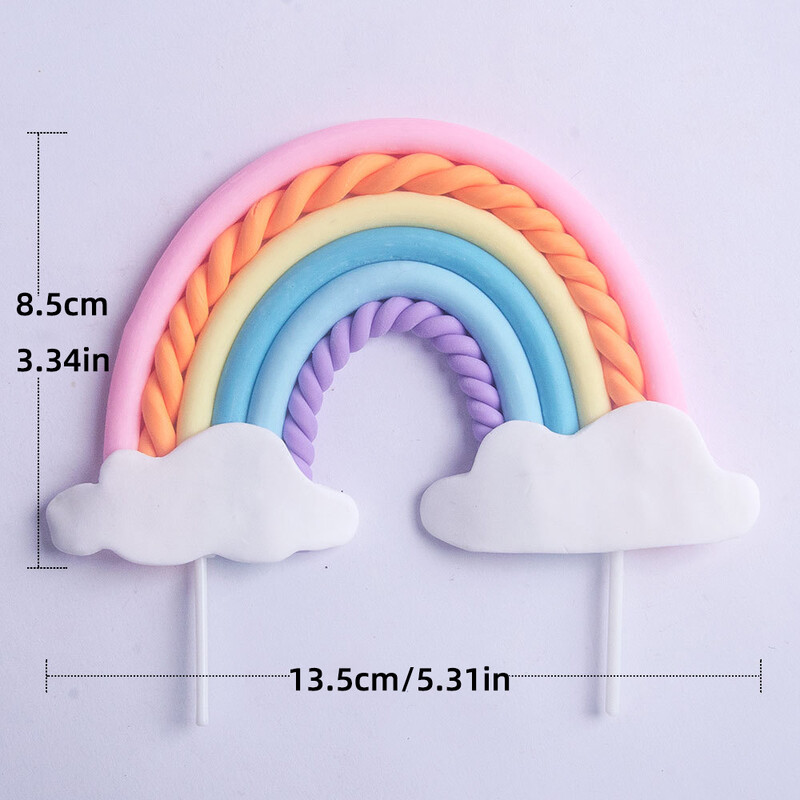 Unicorn Cake Topper με Rainbow Clouds Stars for Kids Χρόνια πολλά Διακοσμήσεις τούρτας Κοριτσίστικο 16ο πάρτι Προμήθειες Δώρα για ενήλικες