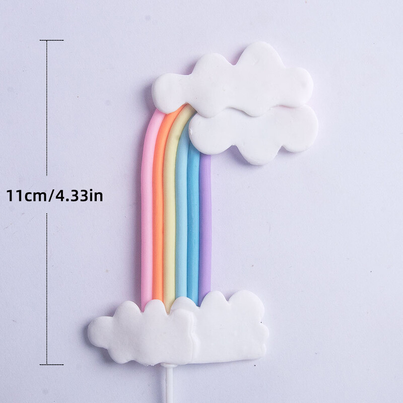 Unicorn Cake Topper με Rainbow Clouds Stars for Kids Χρόνια πολλά Διακοσμήσεις τούρτας Κοριτσίστικο 16ο πάρτι Προμήθειες Δώρα για ενήλικες
