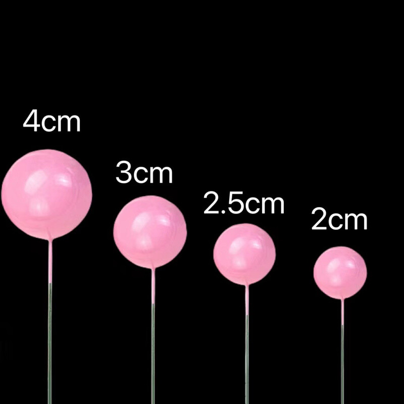 20 τμχ Macaron Foam Ball Χριστουγεννιάτικου πάρτι Topper Κόκκινη χρυσή μπάλα Παιδικά Χρόνια πολλά για τούρτα Topper Επιδόρπιο Χριστουγεννιάτικα δώρα