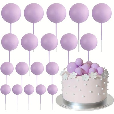 20db Tortafedő Arany Ezüst Golyó Boldog születésnapot Tortafedő Barkácsolás Cupcake Zászló Esküvői Karácsonyi Bál dekor Születésnapi Dekoráció