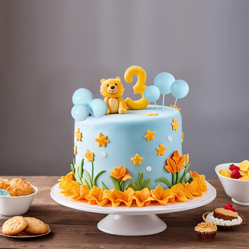 20 бр. Blue Ball Cake Toppers Декорации Направи си сам Foam Ball Cake Insert Cupcake Toppers Годишнина от сватба Консумативи за рожден ден