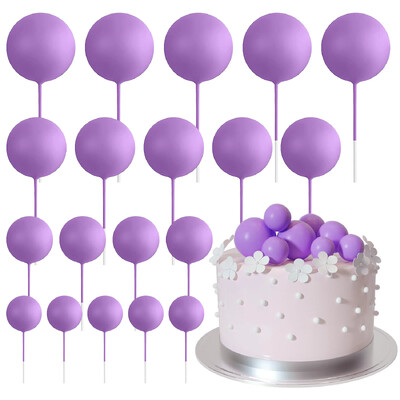 20 db Golyós tortafedő dekoráció Mini léggömbök Tortafedő rudak Narancssárga golyók esküvői születésnapi évfordulós tortadíszek