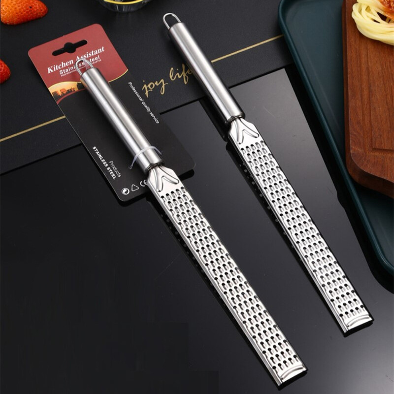 Aparat de ras pentru brânză cu mâner lung din oțel inoxidabil