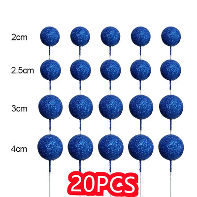 20db Glitter Ball Boldog születésnapi tortafeltét rózsaszín arany esküvői party ajándék tortalapok karácsonyi parti desszert dekorációhoz
