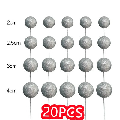 20db Glitter Ball Boldog születésnapi tortafeltét rózsaszín arany esküvői party ajándék tortalapok karácsonyi parti desszert dekorációhoz