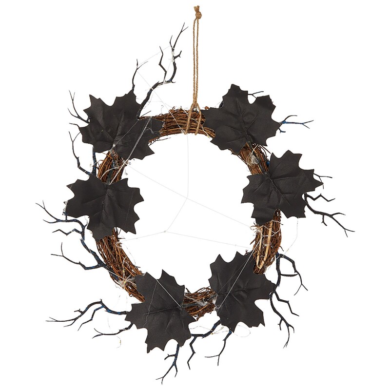 Virágkoszorú Halloween Party koszorú a bejárati udvaron beltéri és kültéri dekorációkhoz