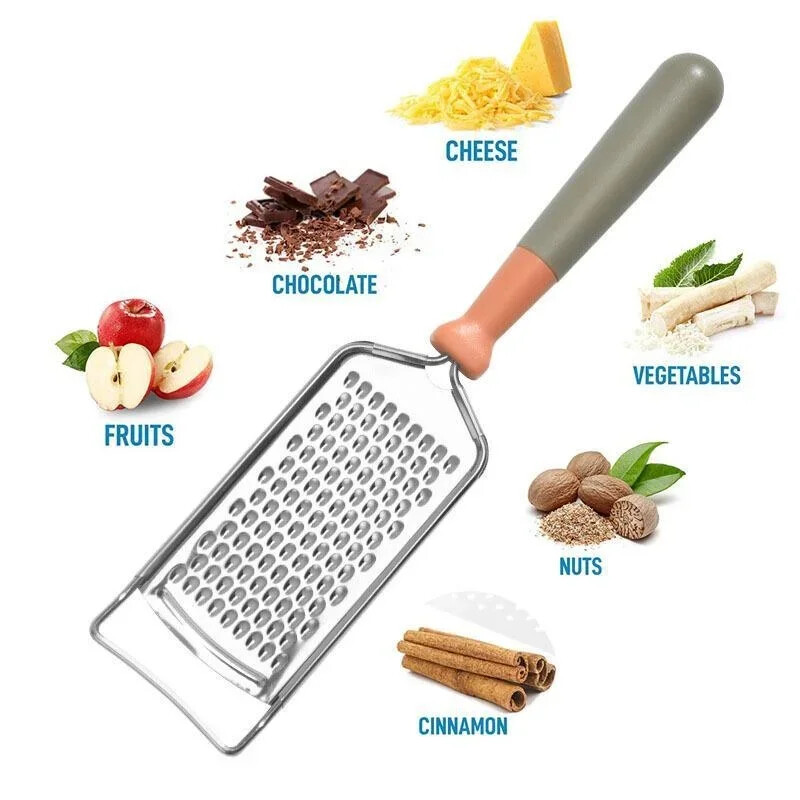 Răzătoare pentru brânză, răzătoare din oțel inoxidabil pentru bucătărie, răzătoare pentru brânză premium cu mâner, răzătoare pentru brânză Zester de lămâie de mână