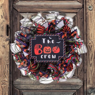 Spooky Halloween Garland Indoor Outdoor Halloween Garland Halloween στεφάνι Διακόσμηση παραθύρου πόρτας για Haunted House Party Spooky