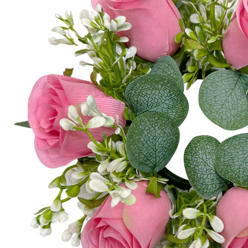 Gyertyagyűrű mesterséges koszorú füzér Kis Boho koszorú oszlopos gyertyatartó otthoni asztalhoz Esküvői középpontok Hálaadás