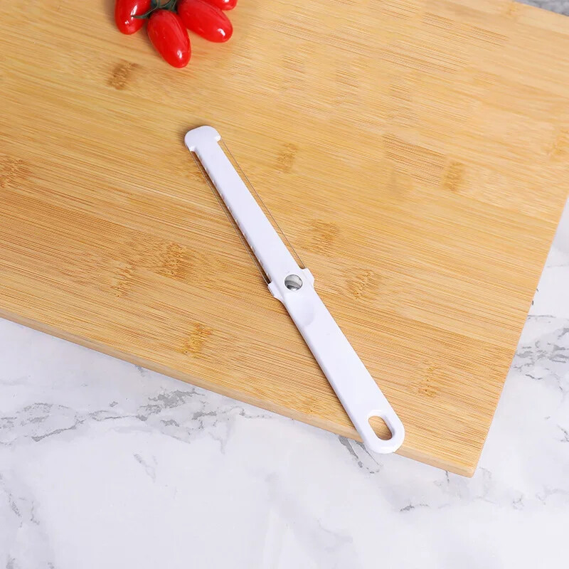 1PC Nouă modă Tăiător de brânză unt tăietor de curățat cuțit moale și gros instrument de coacere instrumente de gătit mâner din sârmă cuțit dur pentru brânză Plast