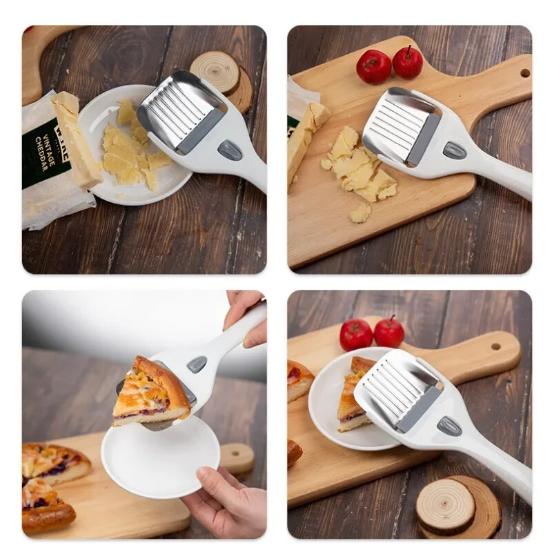 ABS răzătoare pentru brânză Lopătă pentru brânză Mașină de tăiat șuncă Cuțit pentru feliere Răzătoare pentru brânză Unelte de coacere Gadget pentru prăjituri Mașină de feliere cu grosime reglabilă