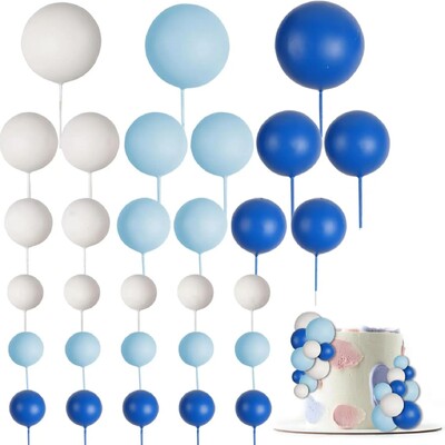 30 τμχ Ένθετο τούρτας DIY Επιλογές για Cupcake Topper για πάρτι γενεθλίων για διακόσμηση γάμου (Ροζ Λευκό Σκούρο Ροζ)