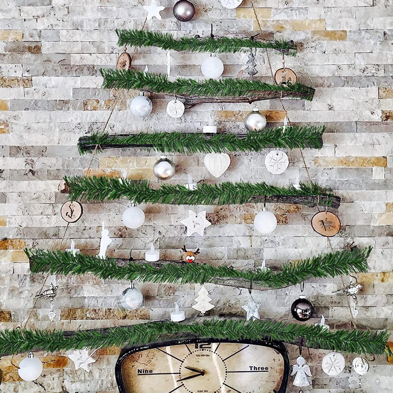 5,5 m barkácsolt mesterséges rattan otthoni karácsonyi dekorációhoz Mesterséges szőlő dekorációhoz Karácsonyfa díszek Újév kültéri beltéri