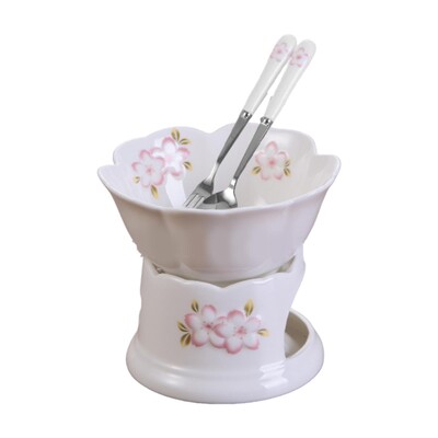 Σετ Μπολ Φοντιού Σοκολάτας 300ml Melt Hot Pot Bowl για τυρί αρραβώνα
