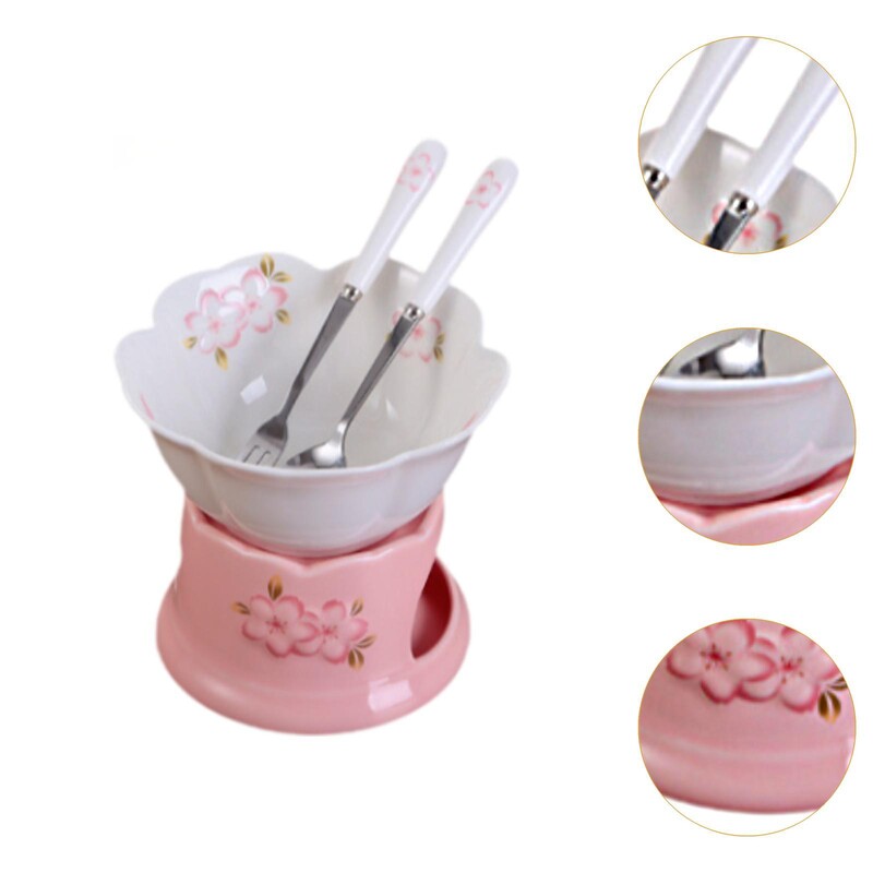 Csokoládé fondü edény 300 ml Melt Hot Pot tál szett eljegyzési sajtokhoz