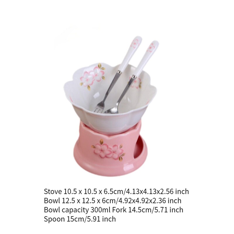 Csokoládé fondü edény 300 ml Melt Hot Pot tál szett eljegyzési sajtokhoz