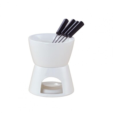 Set Fondue de Ciocolata Elegant Ceramic Fondue de Ciocolata Set Incalzitor de Unt pentru Branza Caramel Unt La temperatura inalta pentru Ciocolata