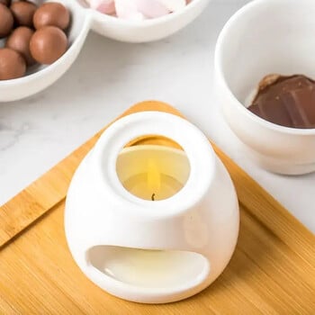 Creative Mini Ceramic Chocolate Fondue Premium Porcelain Chocolate Cheese Melting Pot Домакински инструмент Кухненски аксесоари