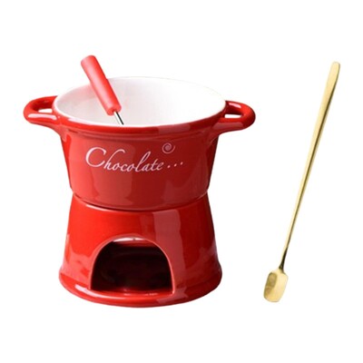 Fondue Mug Butter Melt Pot Σοκολάτα Melter Butter Heater Butter Warmer Heater 300ml for Party Home Wedding Birthday Anniversary