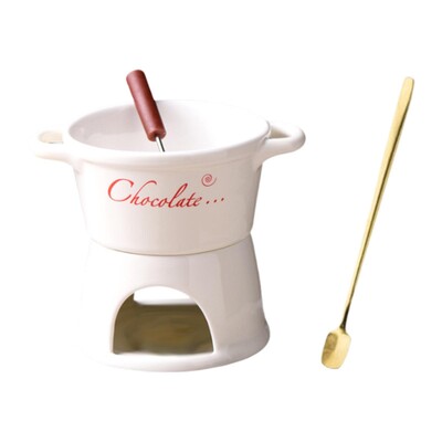 Fondue Mug Butter Melt Pot Σοκολάτα Melter Butter Heater Butter Warmer Heater 300ml for Party Home Wedding Birthday Anniversary